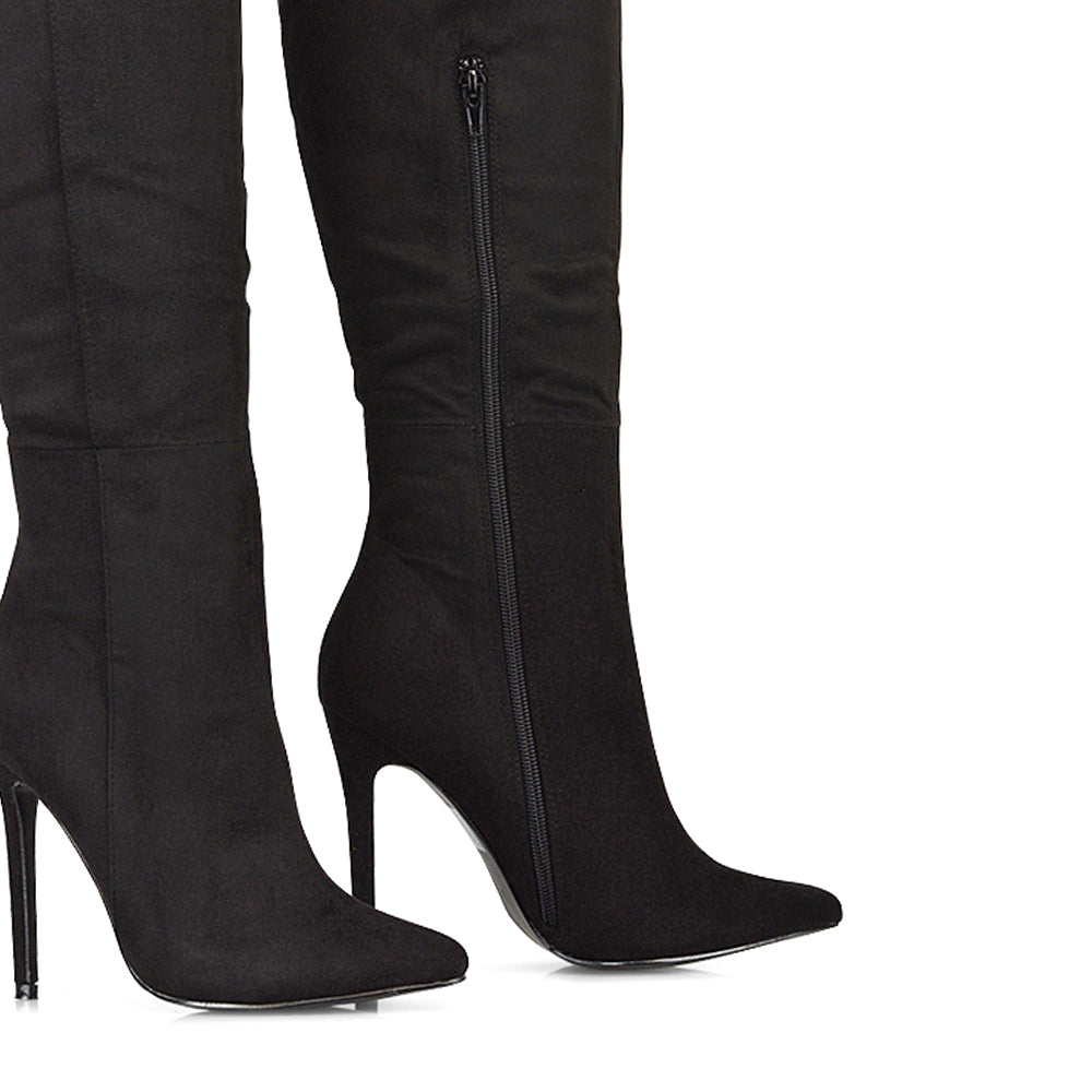 Black Faux Suede UK 7 | EU 40 | US 9 | XY London