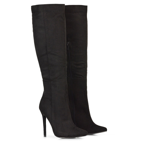 Black Faux Suede UK 7 | EU 40 | US 9 | XY London