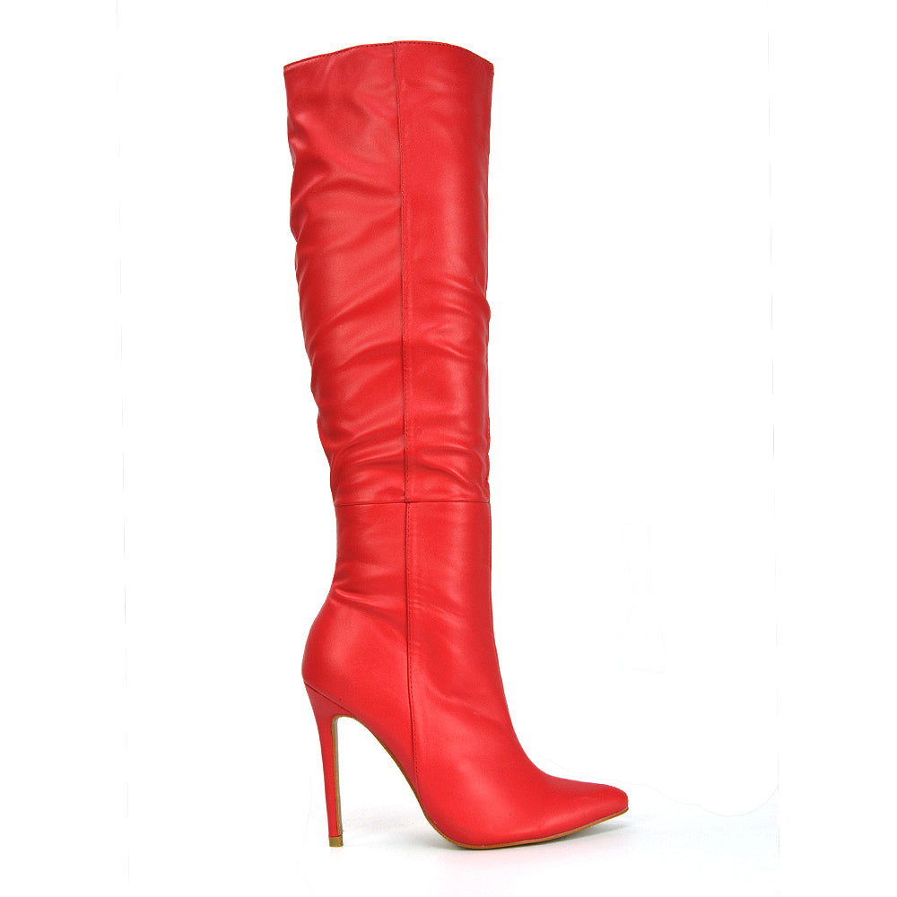 Red | XY London | Red Boots,Red Knee High Boots,Red Heeled Boots