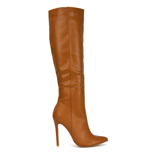 taupe long boots