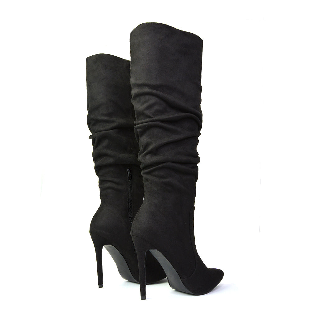 Black Faux Suede UK 7 | EU 40 | US 9 | XY London