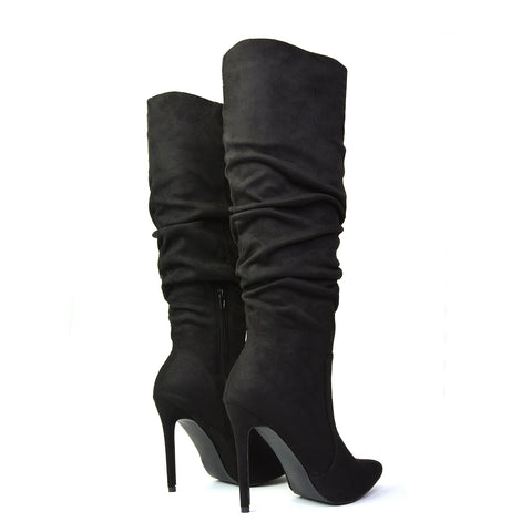 Black Faux Suede UK 7 | EU 40 | US 9 | XY London