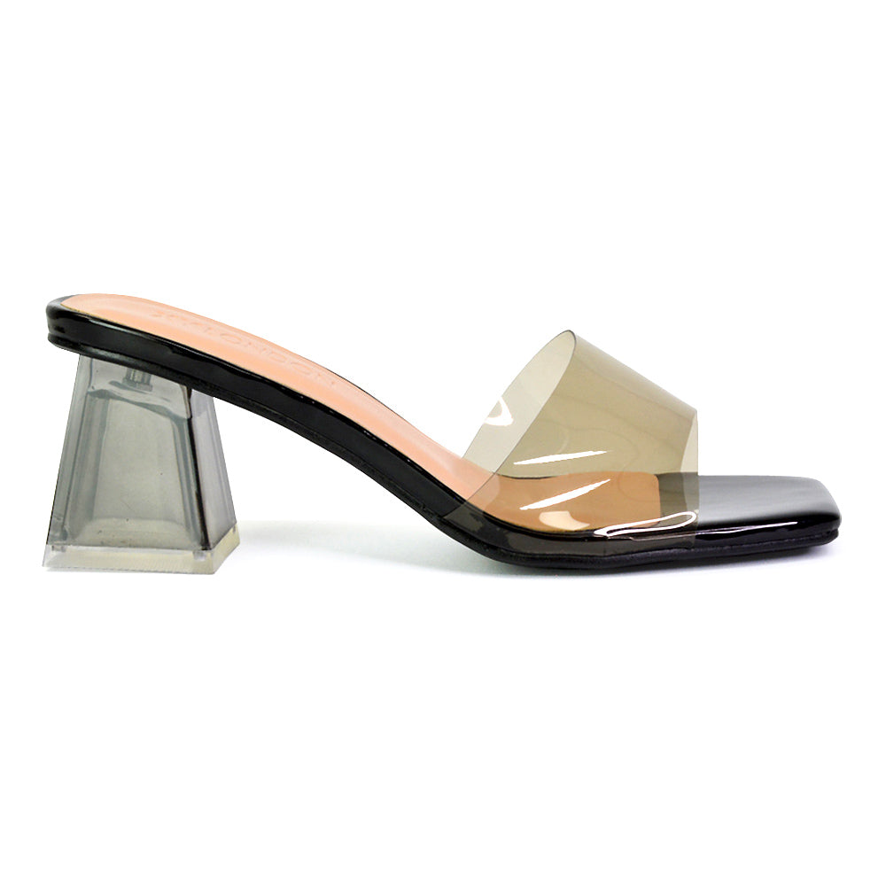 Black | XY London | black heels,black mules,black mule heels,black block heels,black mid heels