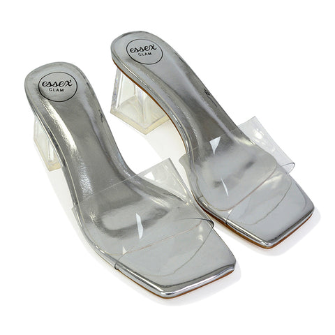 Silver | XY London | silver heels,silver mules,silver mule heels,silver block heels,silver mid heels