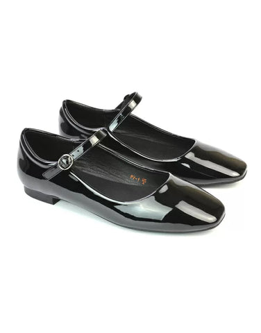 Black Synthetic Leather UK 3 | EU 36 | US 5 | XY London
