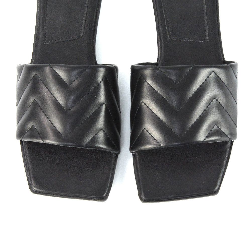 Black Synthetic Leather UK 7 | EU 40 | US 9 | XY London