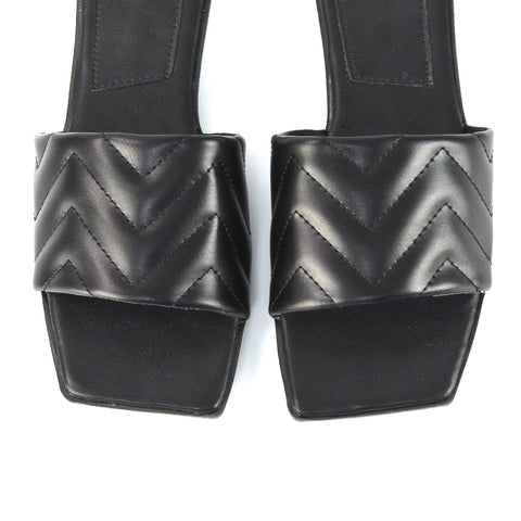Black Synthetic Leather UK 7 | EU 40 | US 9 | XY London