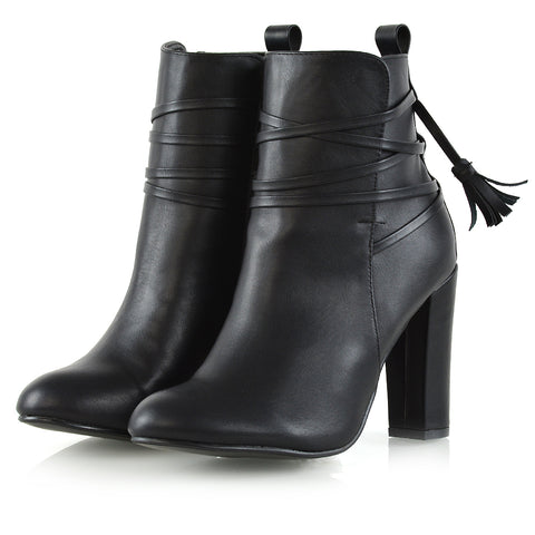 Black synthetic Leather | XY London