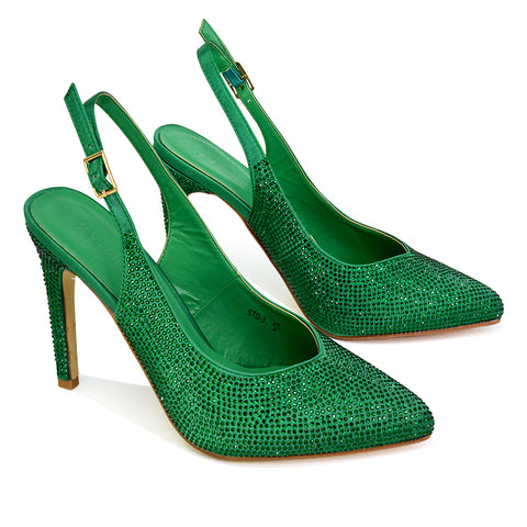 Green | XY London | green heels,green high heels,green stilettos,green stiletto heels,green bridal heels