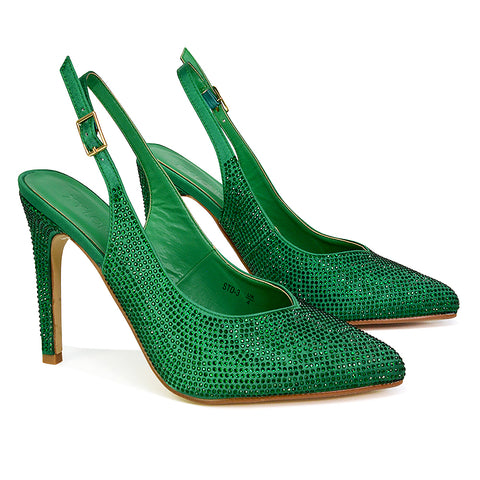 Green | XY London | green heels,green high heels,green stilettos,green stiletto heels,green bridal heels