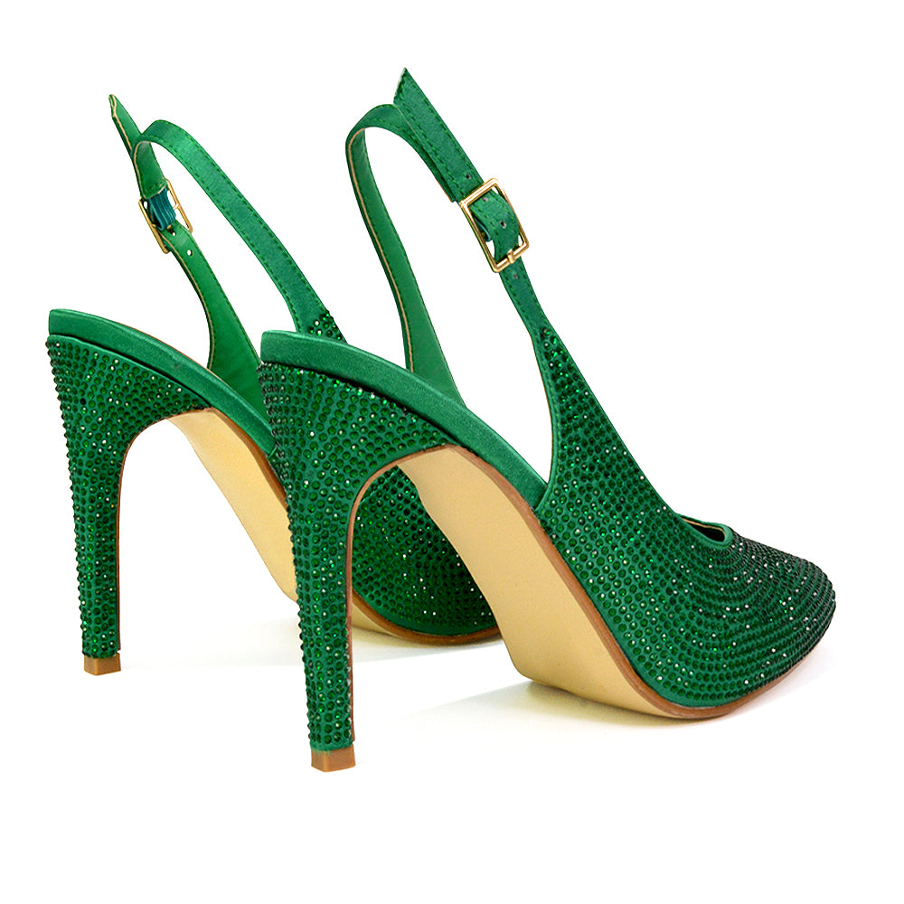 Green | XY London | green heels,green high heels,green stilettos,green stiletto heels,green bridal heels