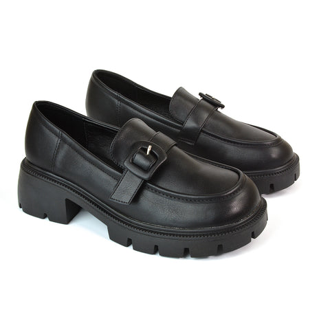Black Synthetic Leather UK 4 | EU 37 | US 6 | XY London