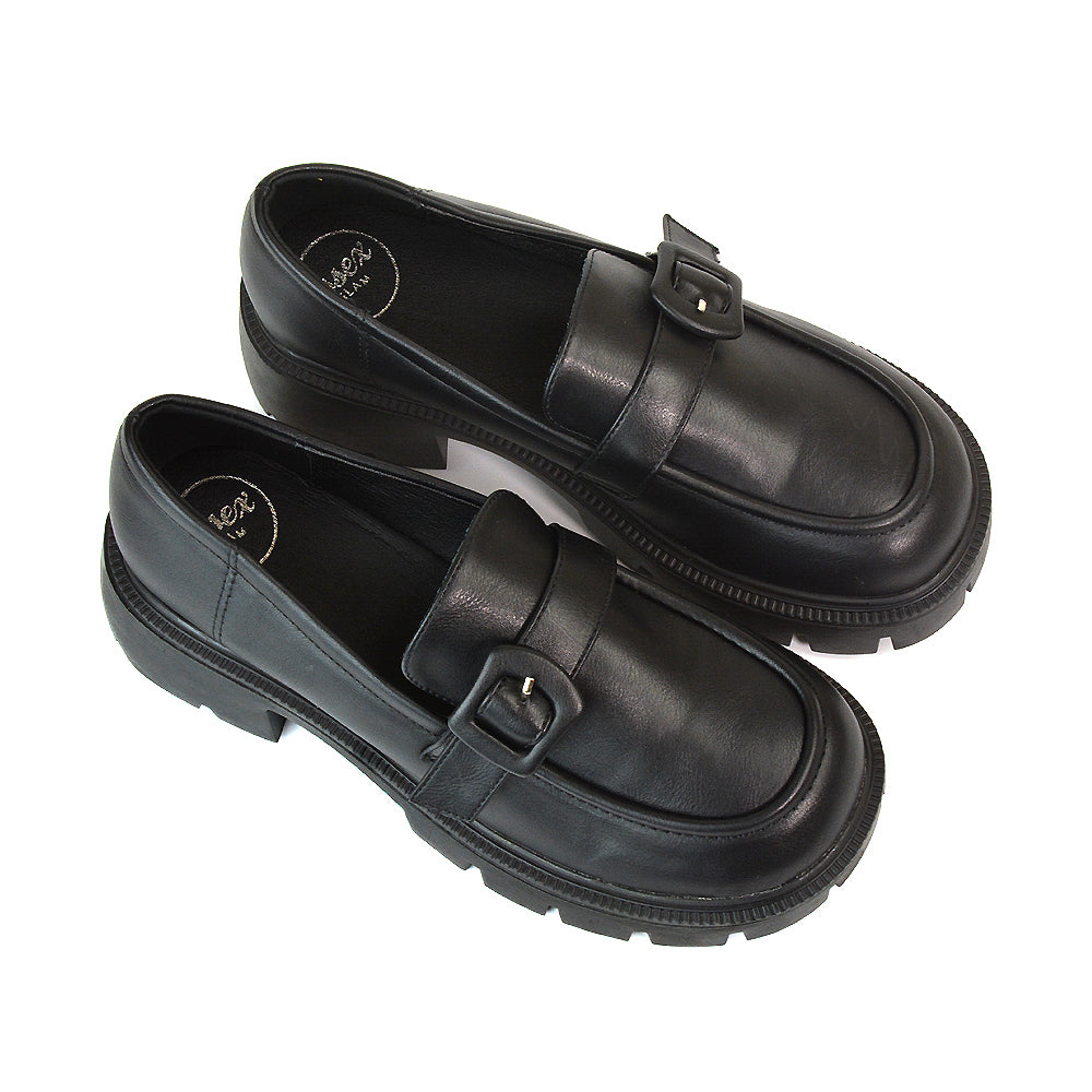 Black Synthetic Leather UK 4 | EU 37 | US 6 | XY London