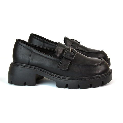 Black Synthetic Leather UK 5 | EU 38 | US 7 | XY London