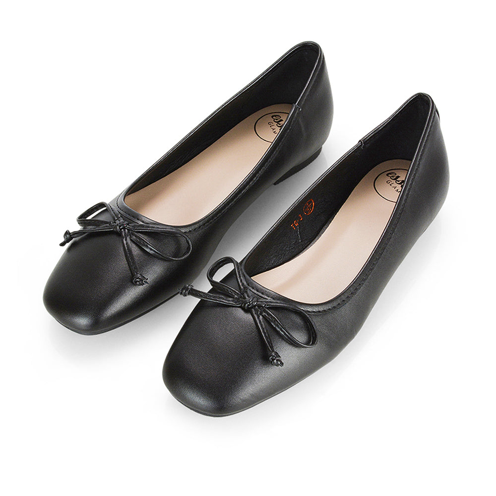 Black Synthetic Leather UK 4 | EU 37 | US 6 | XY London