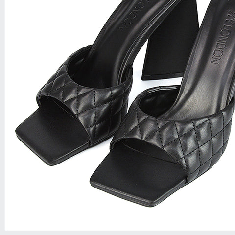 Black Synthetic Leather UK 3 | EU 36 | US 5 | XY London