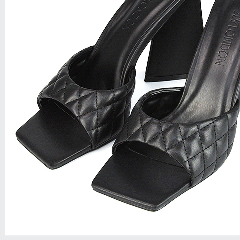 Black Synthetic Leather UK 8 | EU 41 | US 10 | XY London