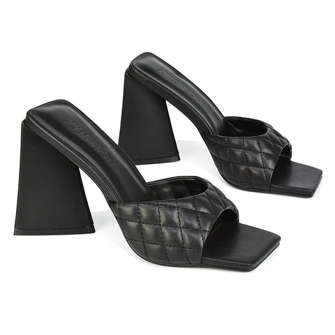 Black Synthetic Leather UK 3 | EU 36 | US 5 | XY London