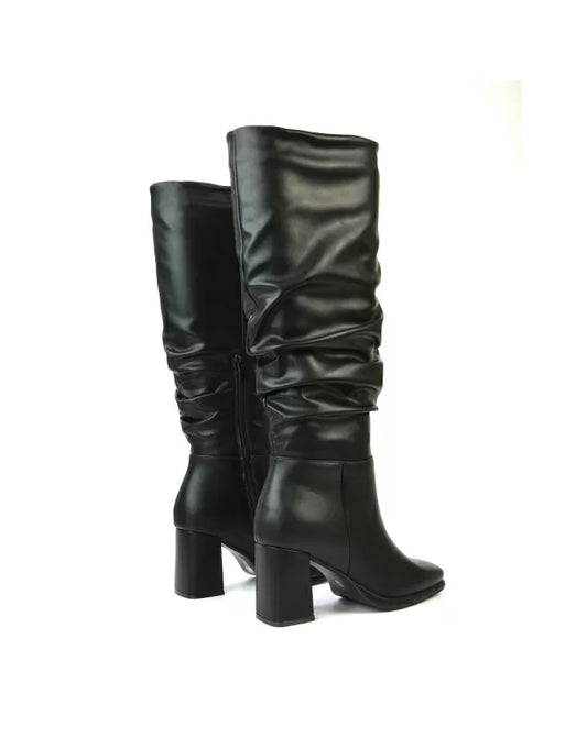 Thigh high ruched boots cheap