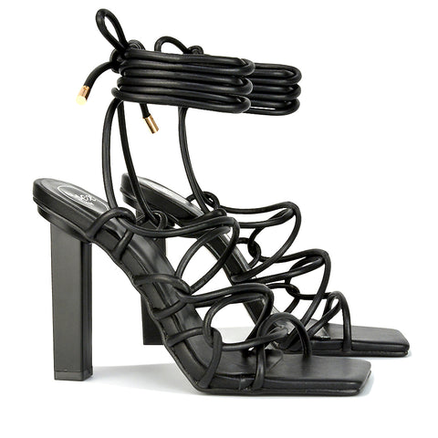 Orange | XY London | orange heels,orange high heels,orange lace up heels,orange strappy heels