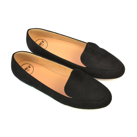 Black Faux Suede UK 4 | EU 37 | US 6 | XY London